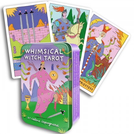 Whimsical Witch Tarot metalinėje dėžutėje US Games Systems Whimsical Witch Tarot metalinėje dėžutėje US Games Systems